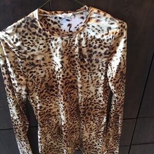 MAX MARA LEOPARD PRINT TOP SIZE S
